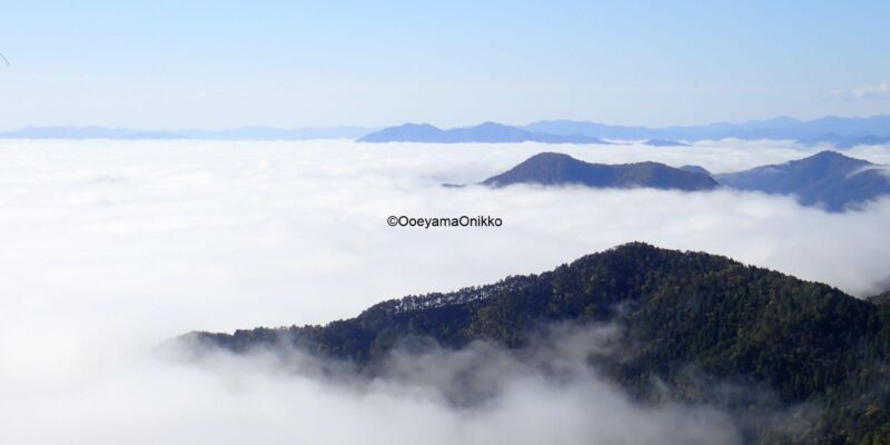 赤岩山登山道途中より
久々に見る雲海 ほぼ快晴で白さが際立っていました
