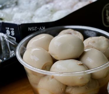 この煮卵もおいしくて思わずおかわりしちゃいました。 居酒屋”鬼っこ”