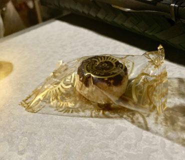 このお菓子もご参加くださった方からのお土産 居酒屋”鬼っこ”デザート?